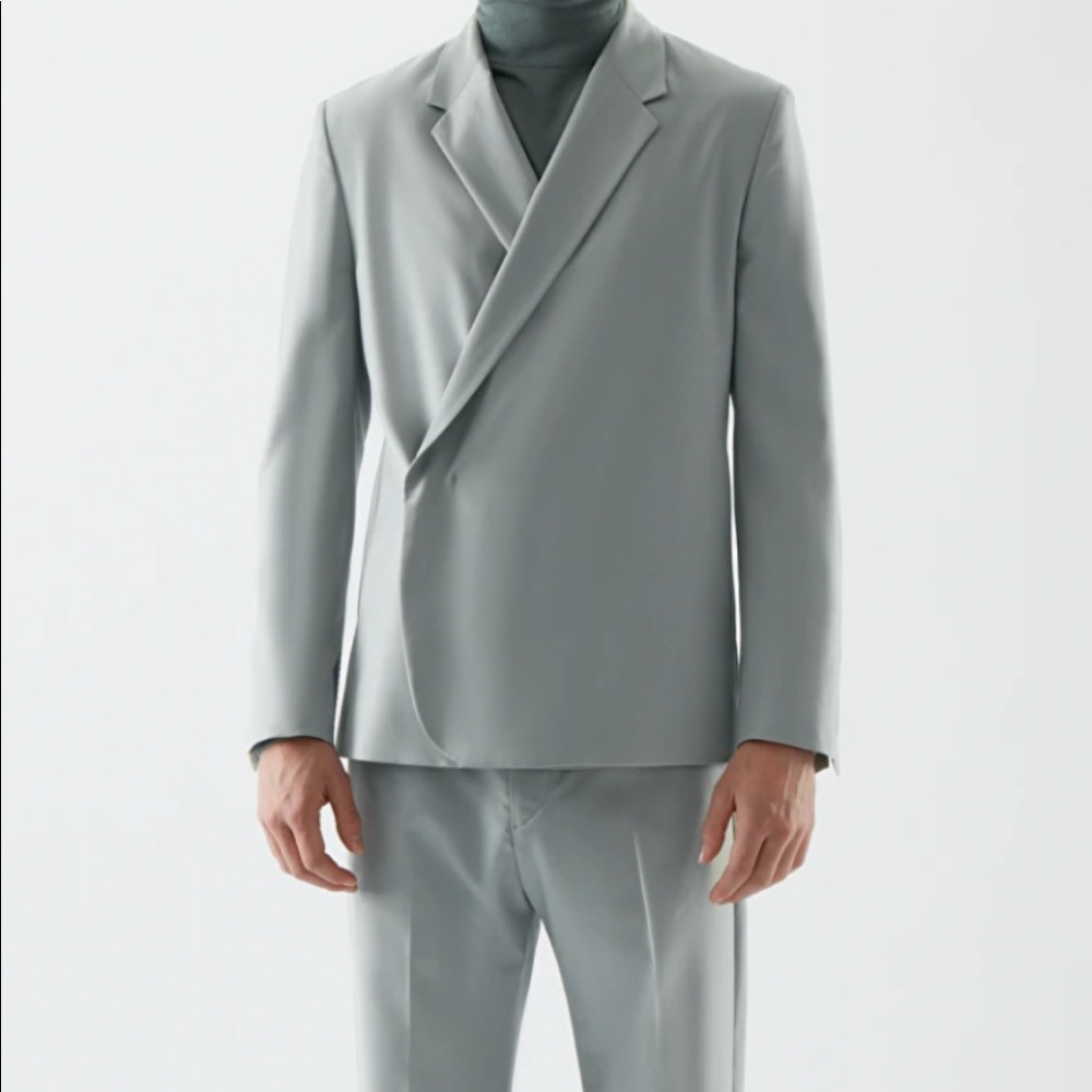 COS Tailored Wool Blazer & Tapered Pants.
